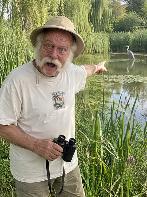 Professor Nigel Fairweather wearing the Having a Great Time Tee